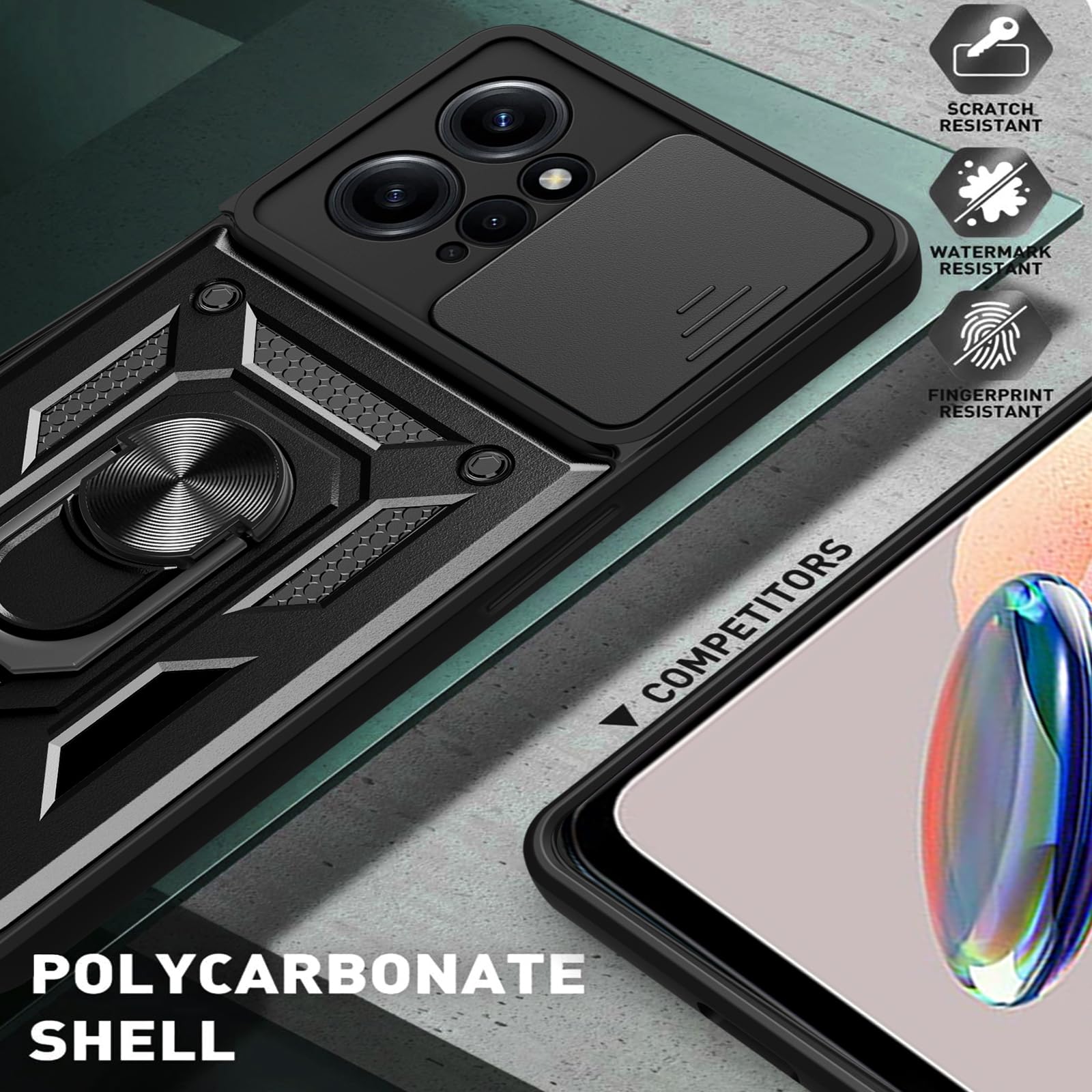 SEAHAI Cover per Xiaomi Redmi Note 12 4G, [Militare Anti-Caduta
