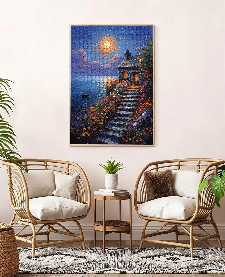 Puzzle 5000 Pezzi Vista Notturna Isole 3D Puzzle per Adulti Impegnativo, Educa Puzzles Artistico, Divertente E Stimolante Puzzles Decorativo per La Famiglia, Regalo e Decorazione Pareti BXHZW6-1007