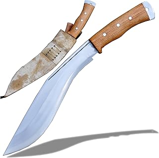 Authentic Afghan Kukri - Official Issue | High-Grade Carbon Steel Blade | Ergonomic Handle | Protective Sheath Included - THE NEPAL