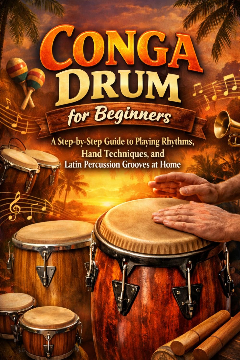 Conga Drum for Beginners: A Step-by-Step Guide to Playing Rhythms, Hand Techniques, and Latin Percussion Grooves at Home