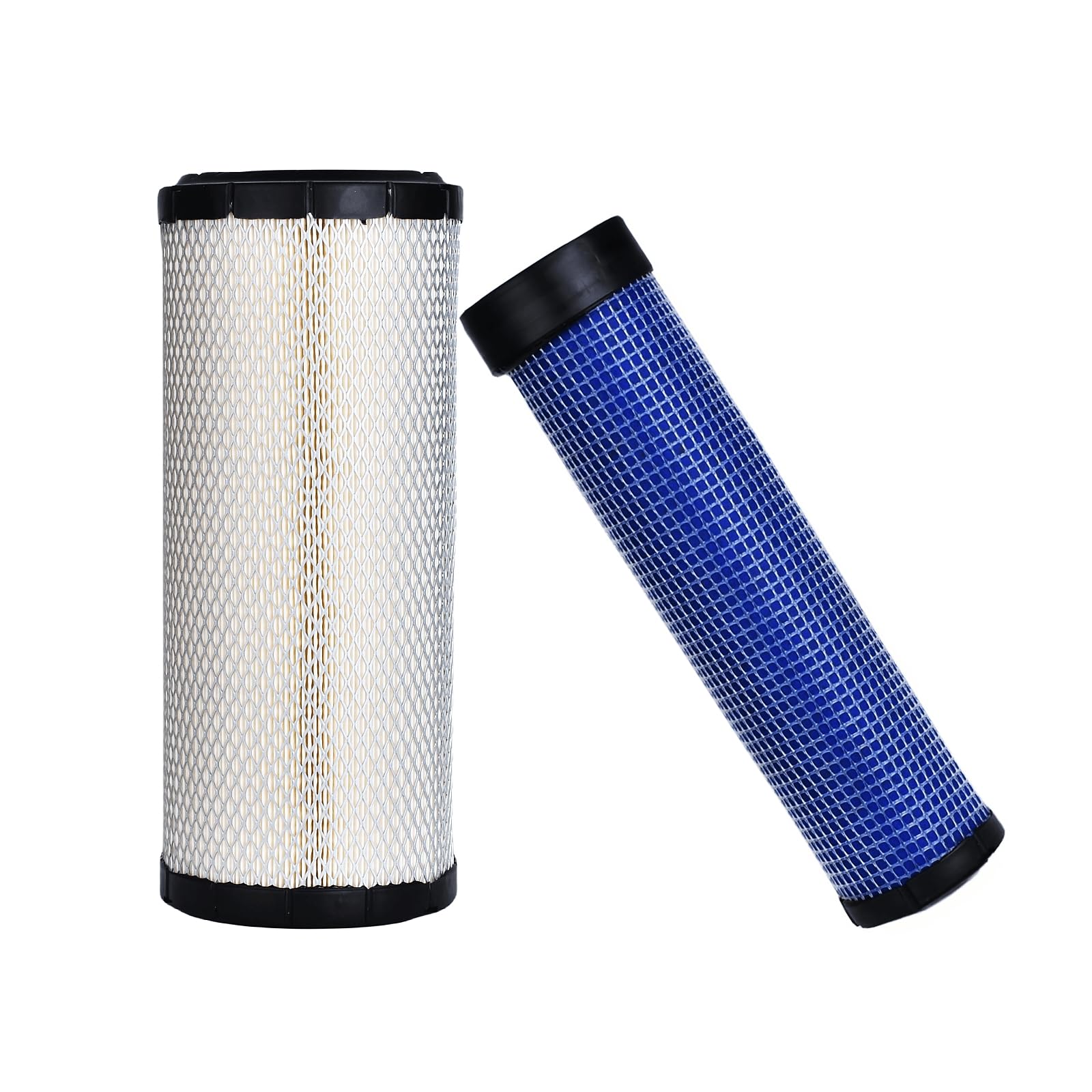 FLTRUCKTOP 46671 46672 Engine Air Filter Kit compatible with John Deere Skid Steer 240 250 270 CT322 317 Case 40XT 60XT 70XT 75XT 85XT 1840 1845C 435