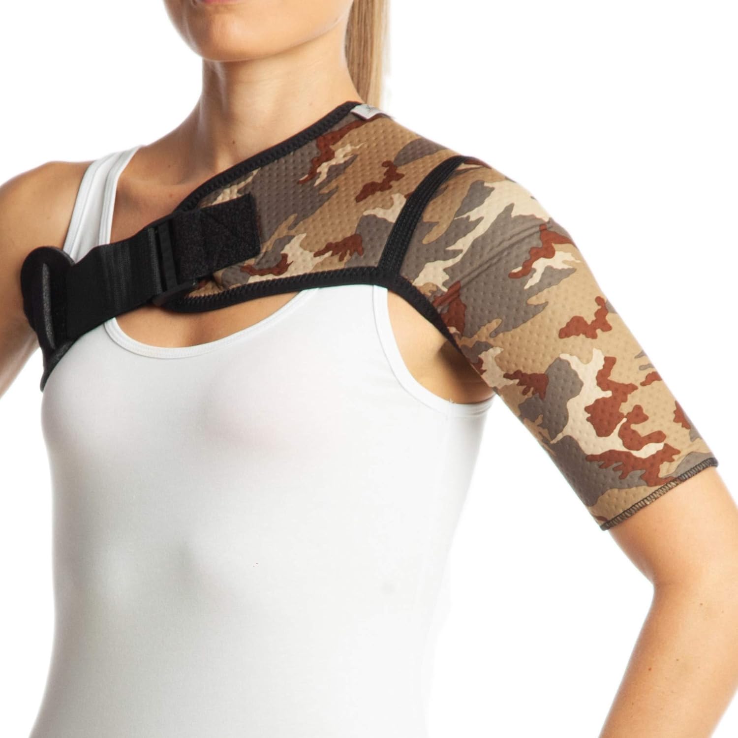 Camouflage Neoprene Shoulder Support Posture Corrector Brace for