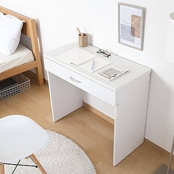 Amazon | 不二貿易 引き出し付きデスク 幅80×奥行41.5×高さ72cm