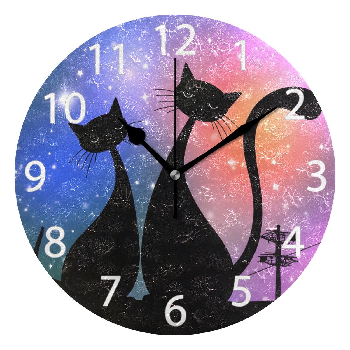 Horloge chat silencieuse senya pour décorer votre salon