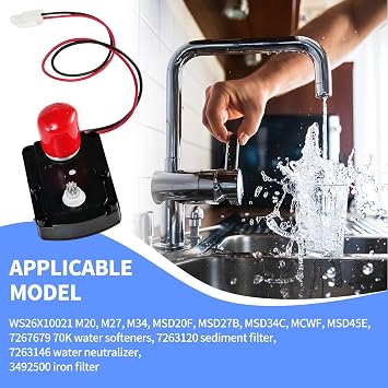 7286039 Water Softener Valve Motor with Gear 7283489 Replaces Old Part Numbers: 7281291,7384691,7234731,WS26X10021,WS26X21821,Fit for Softener Systems