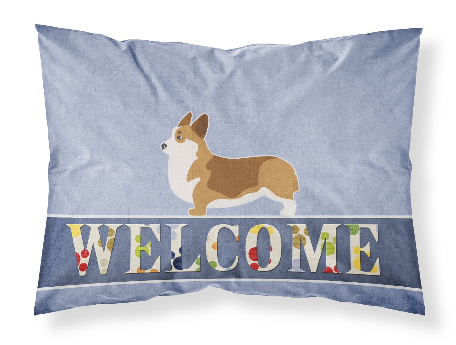 Taie d'oreiller Corgi Bienvenue multicolore Caroline's Treasures standard