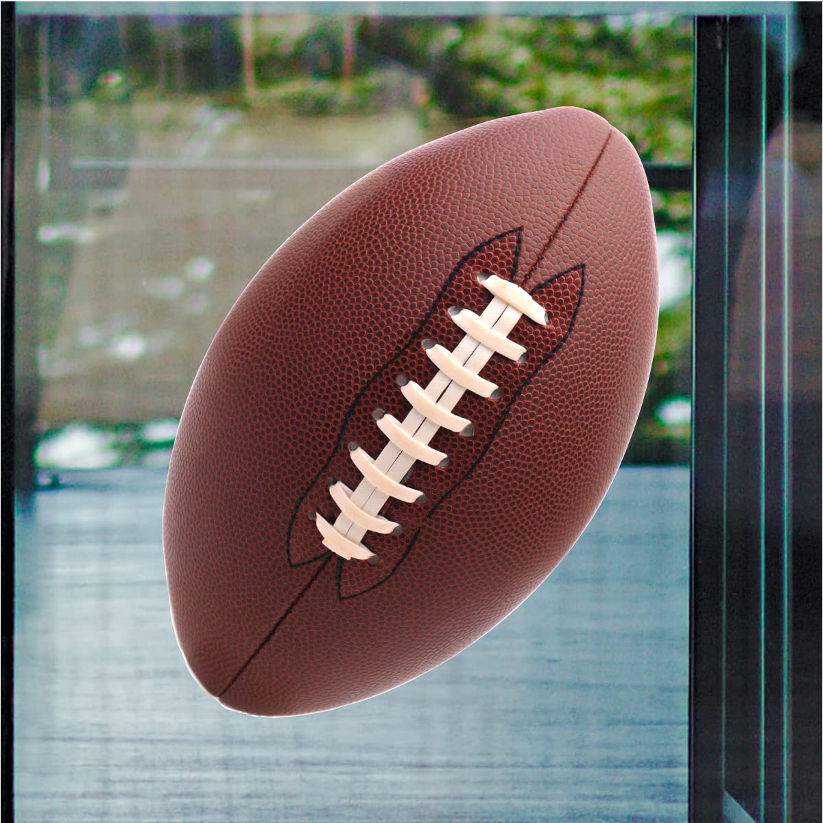 Football 8 inch Full Color Window Cling