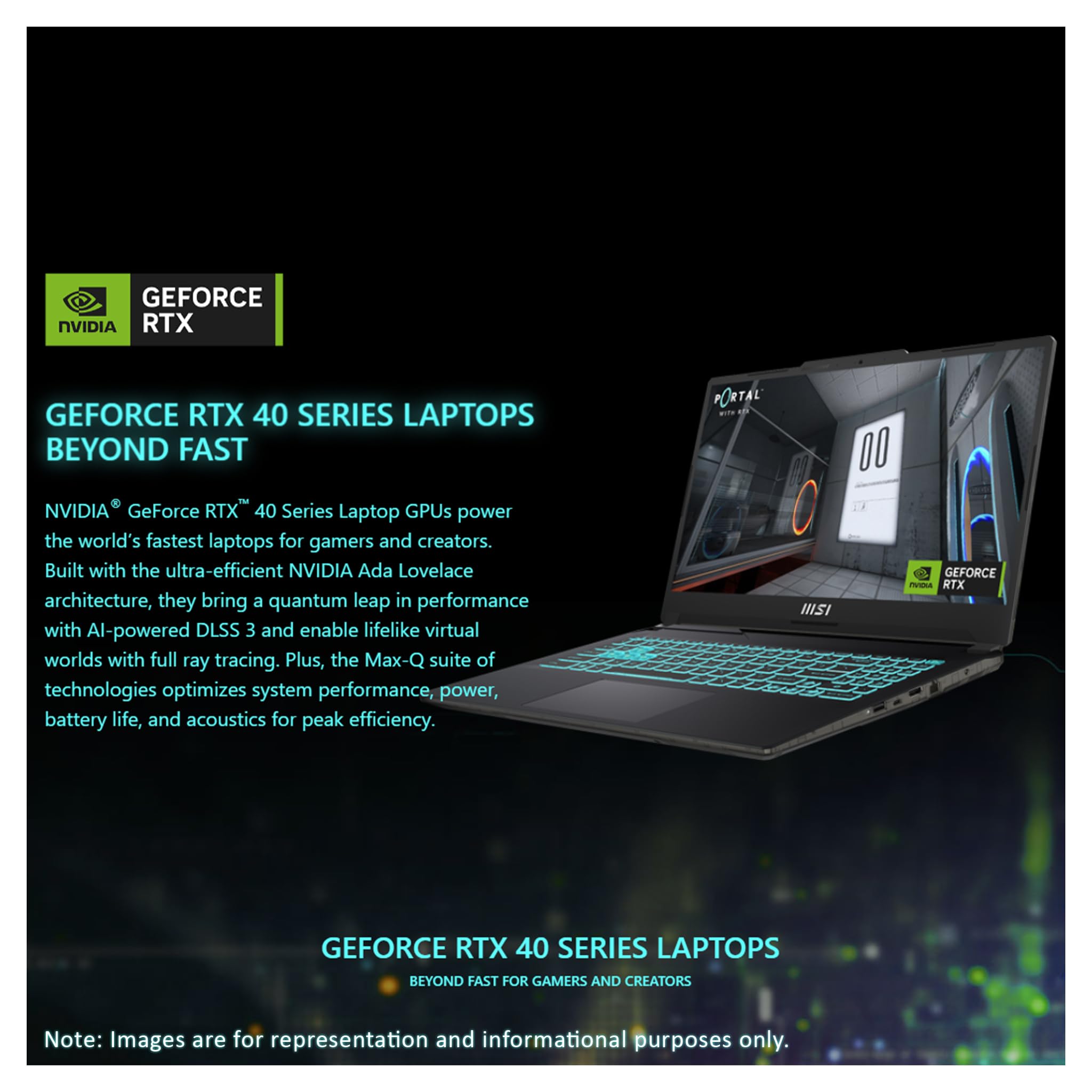 MSI Cyborg 15 Cyborg Gaming Laptop, Intel i7-12650H, 32 GB DDR4 RAM, 2 TB PCIe SSD, 15,6" FHD (1920x1080), Nvidia G-Force RTX 4060, tastiera retroilluminata RGB, W11 Home, nero traslucido