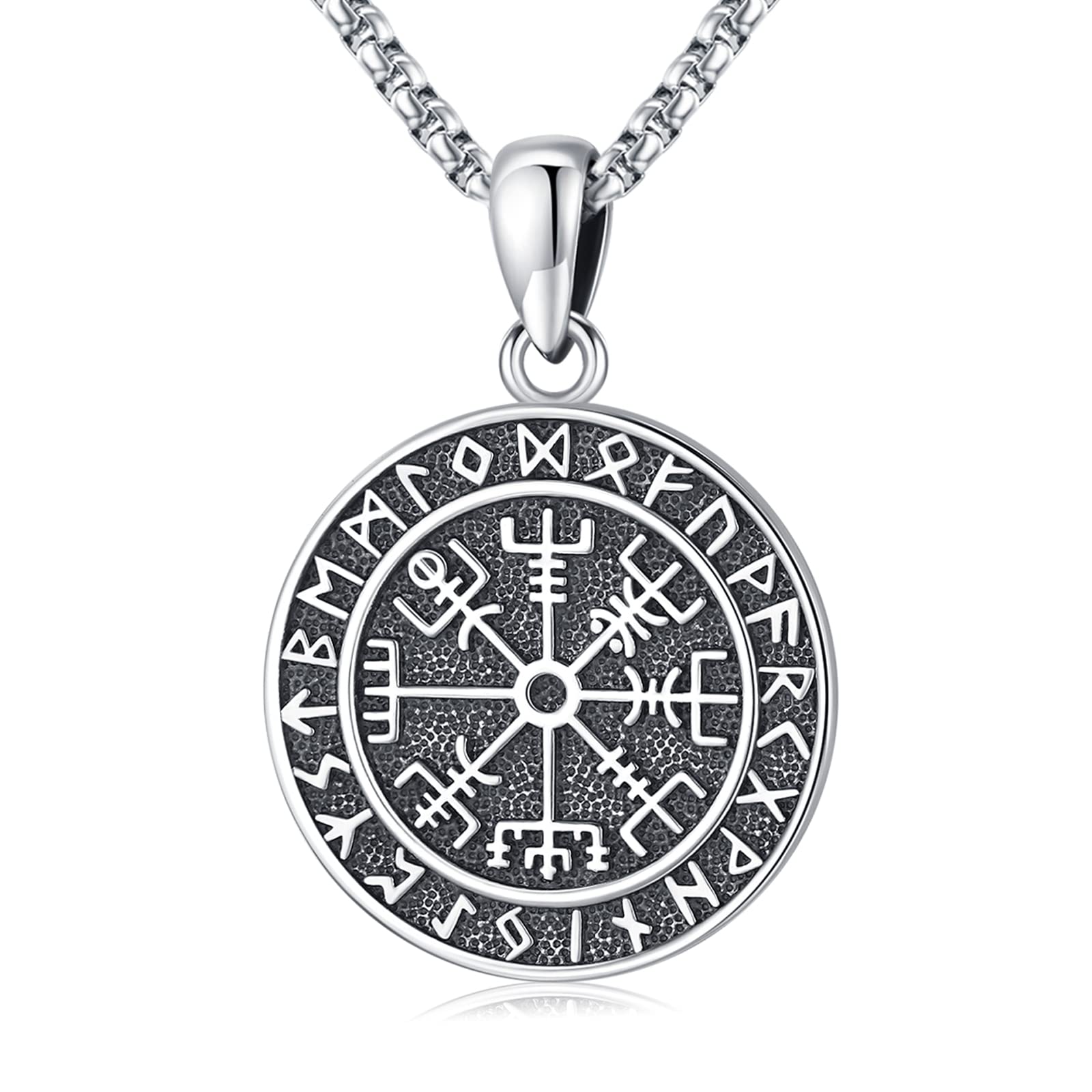 Eusense Joyería Vikinga Collar Vikingo Colgante 925 Plata Esterlina Mitología Nórdica Amuleto Regalo para Hombre Mujer Día de la madre