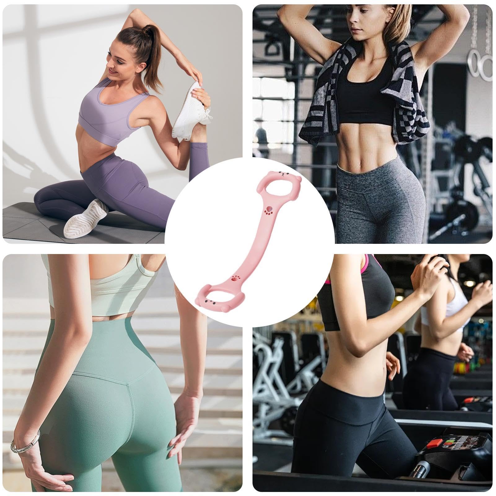 8 Fasce Di Resistenza Elastiche Per Fitness, 8 Forme, Corda Da - Foto 14