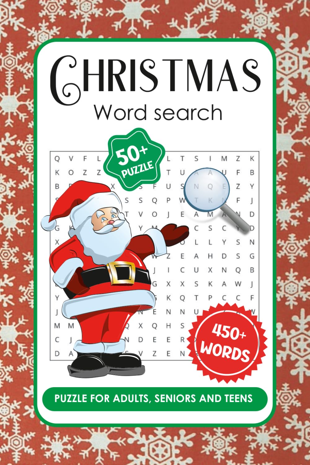 Christmas Word Search (Puzzles by SpiritedFoxStudio)