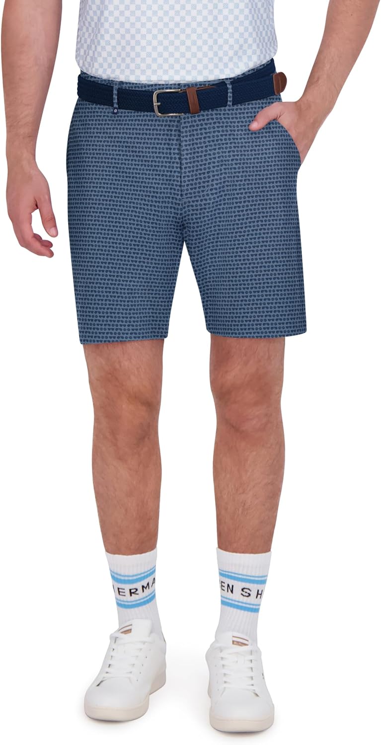 Ben Sherman Men's Performance Golf Shorts – 8" Inseam, Four-Way Stretch, Quick-Dry Casual Shorts