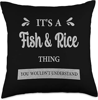 Fish And Rice Bangladeshi Bangladesh Favorite Food Throw Pillow