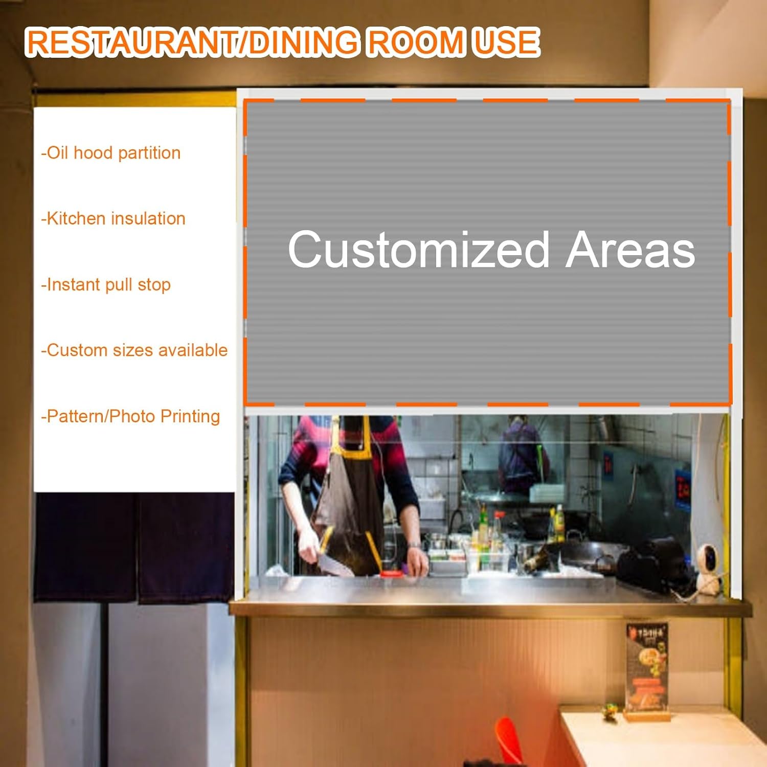 Custom Sizes Cellular Folding Doors Shades with Photo/Logo, Top Down Bottom Up Home Cabinet Accessories, Thermal Honeycomb Multifold Interior Door