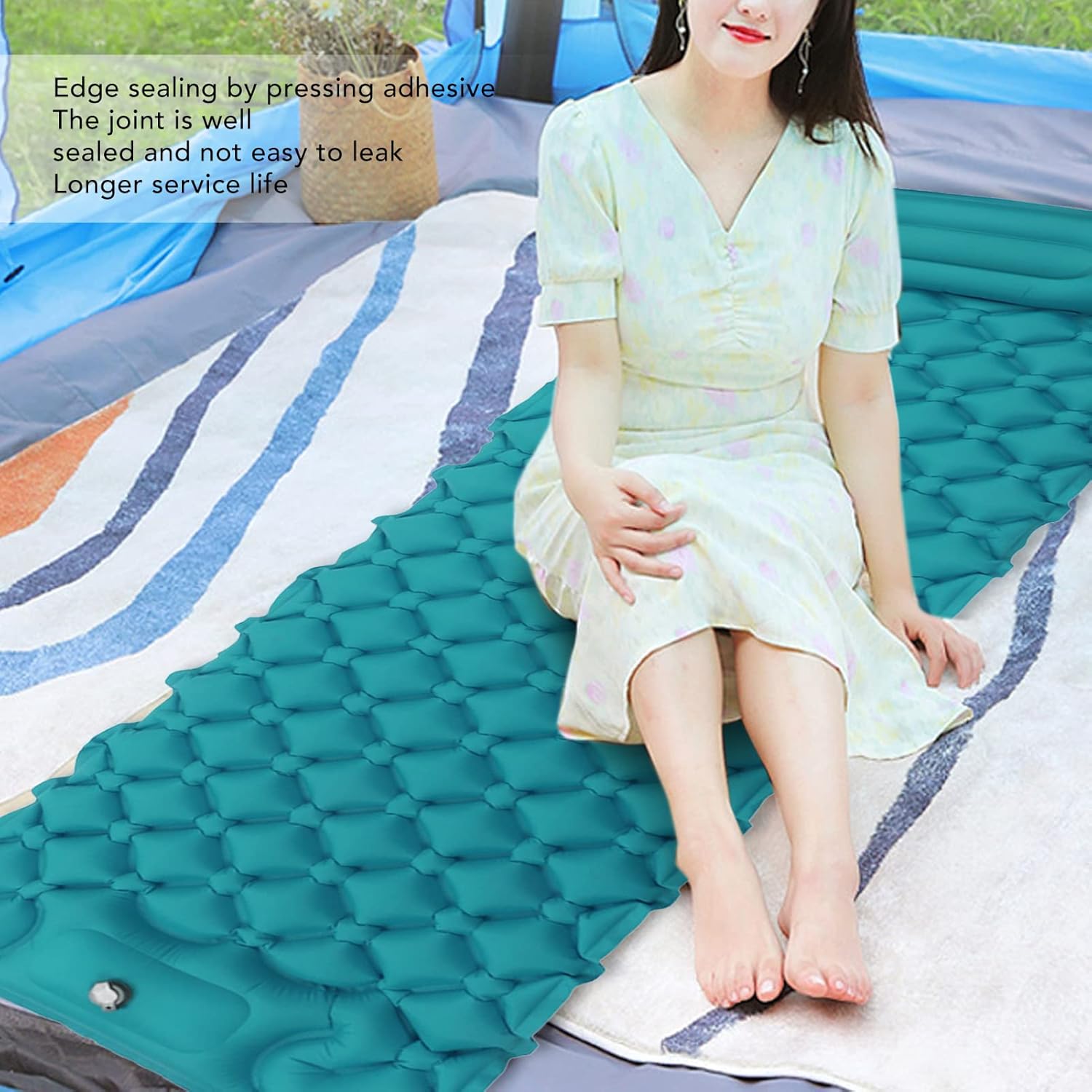 Niiyen Foldable Mat, Fiber Foldable Outdoor Camping Sleeping Mats Waterproof Mat Rest Mat, Outdoor Foam Camping Pad Portable Beach Tent Sleeping Pad Mattress