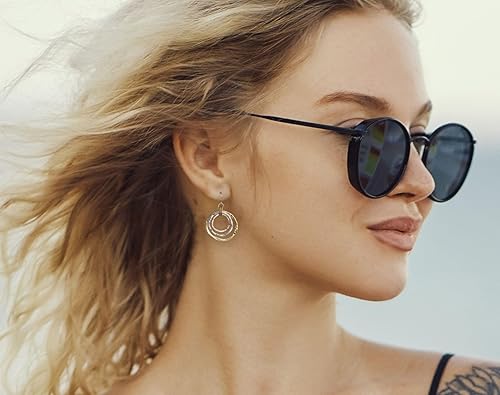 Miniatura 9 de Pendientes bohemios antiguos de 3 círculos  Colección SPUNKYsoul