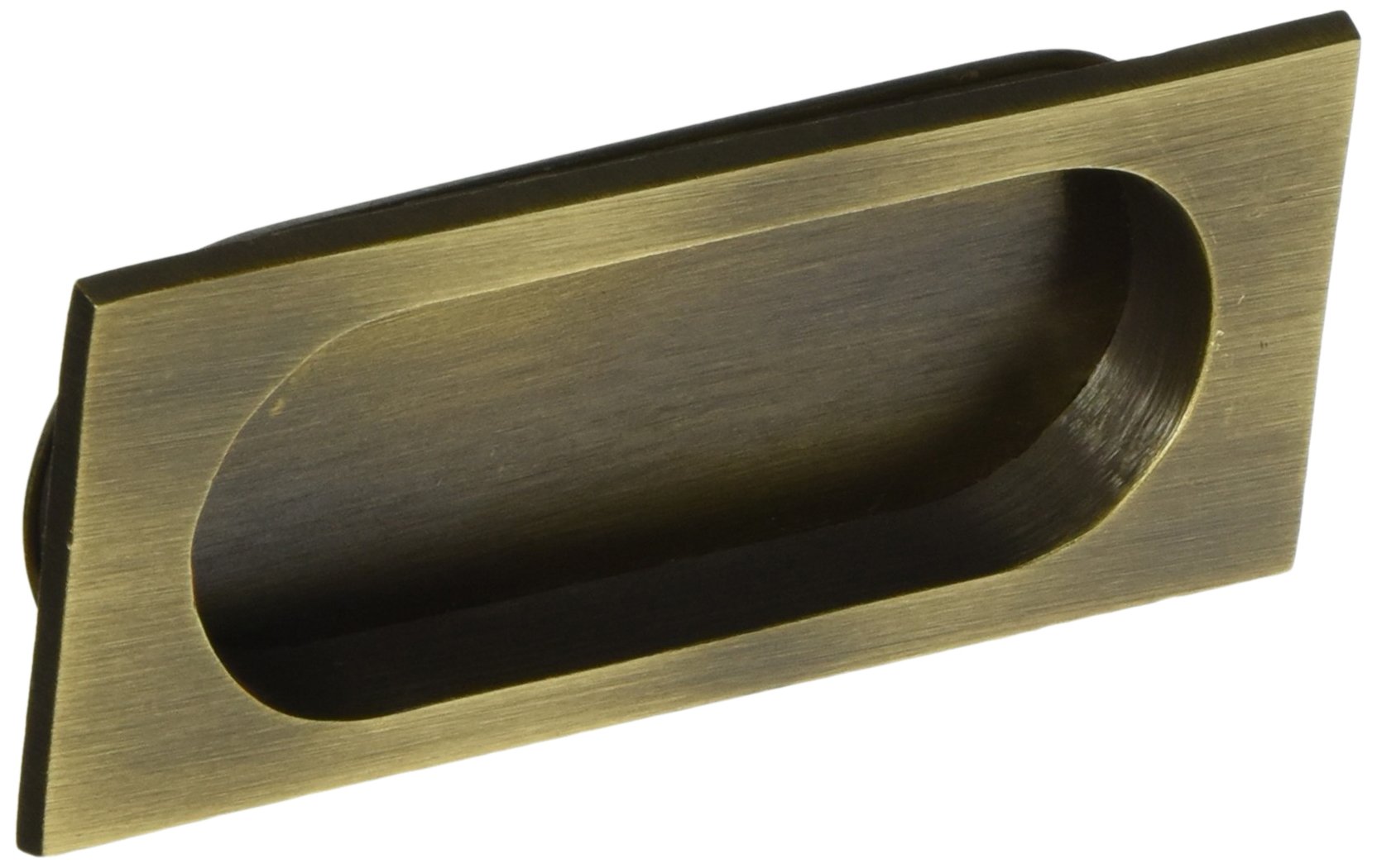Tirador a ras rectangular para eliminar tropiezos en puertas correderas de madera