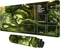 Vista 11 de TCG - Tapete de juego con zonas de 23.6 x 13.7 pulgadas, juego de mesa Dragon MTG, juego de cartas coleccionables para TCG MTG Playmat diseños únicos