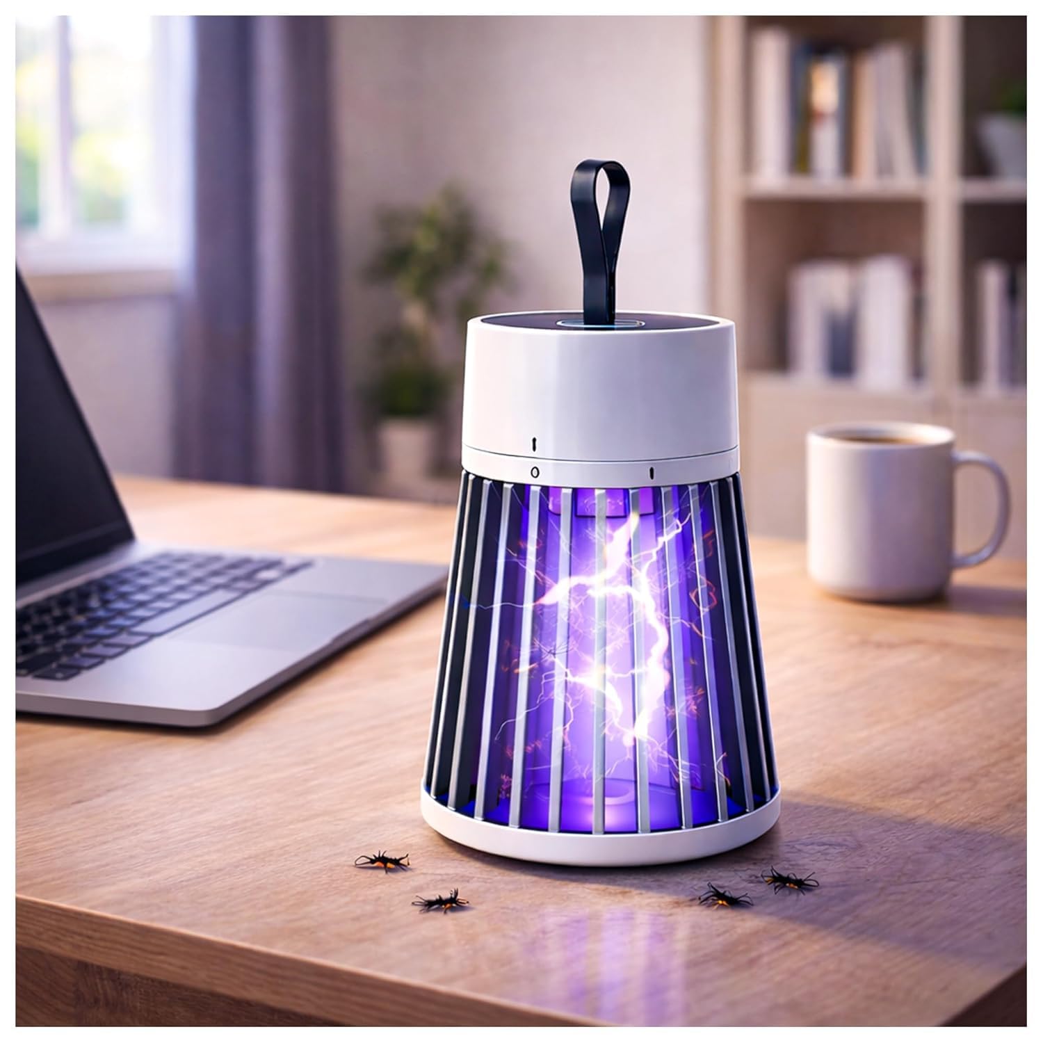 QUALIZA Blue Hole Mosquito Trap Killer Electric Indoor Mosquito Trap USB Power Insect Mosquito Killer Uv Light Led Mosquito Lamp Non-Toxic No Zapper Suction Fan Large-image-23