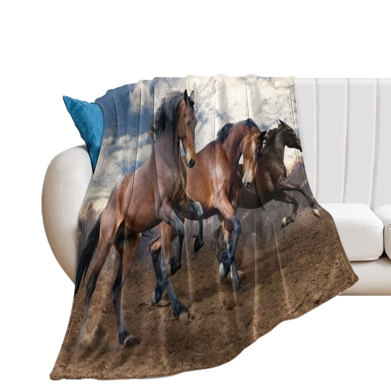Plaid de canapé Parkour Horse pour des soirées cocooning chaleureuses
