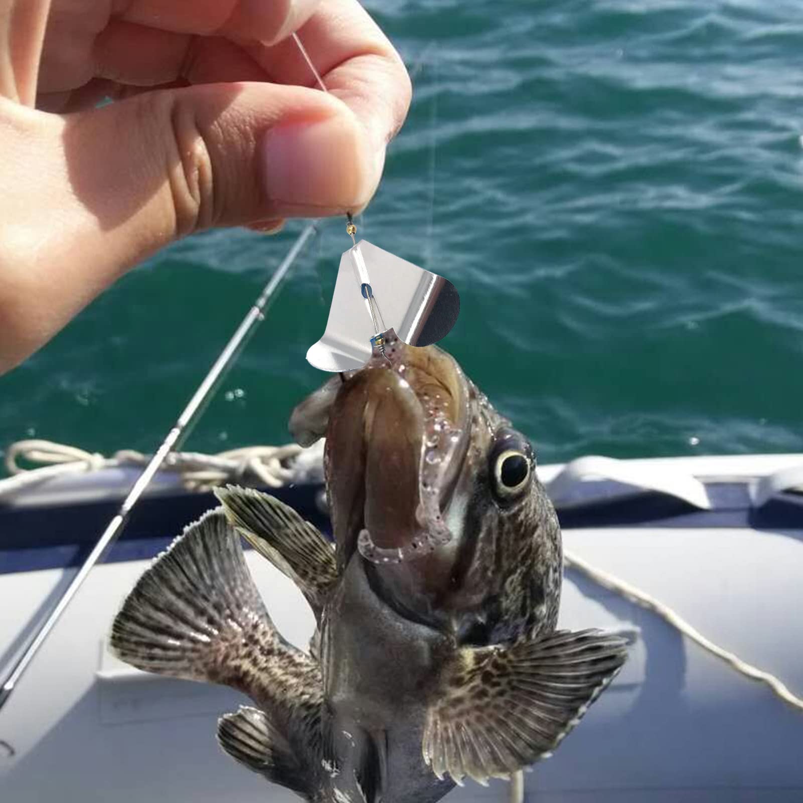 Przynęty wędkarskie Bait, 10 sztuk przynęt wędkarskich Buzzbait Blade Topwater, przynęty wędkarskie, spinnerbait przynęty na okonie słodkowodne, słonowodne