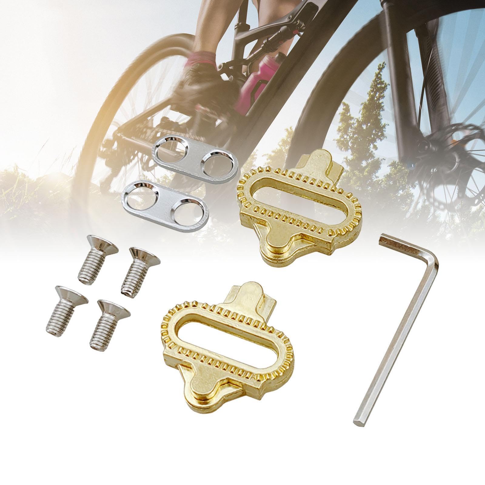 RNXRZANK 2X Cleats Indoor Outdoor Riding Mountain Bike Replacement Copper Cycling