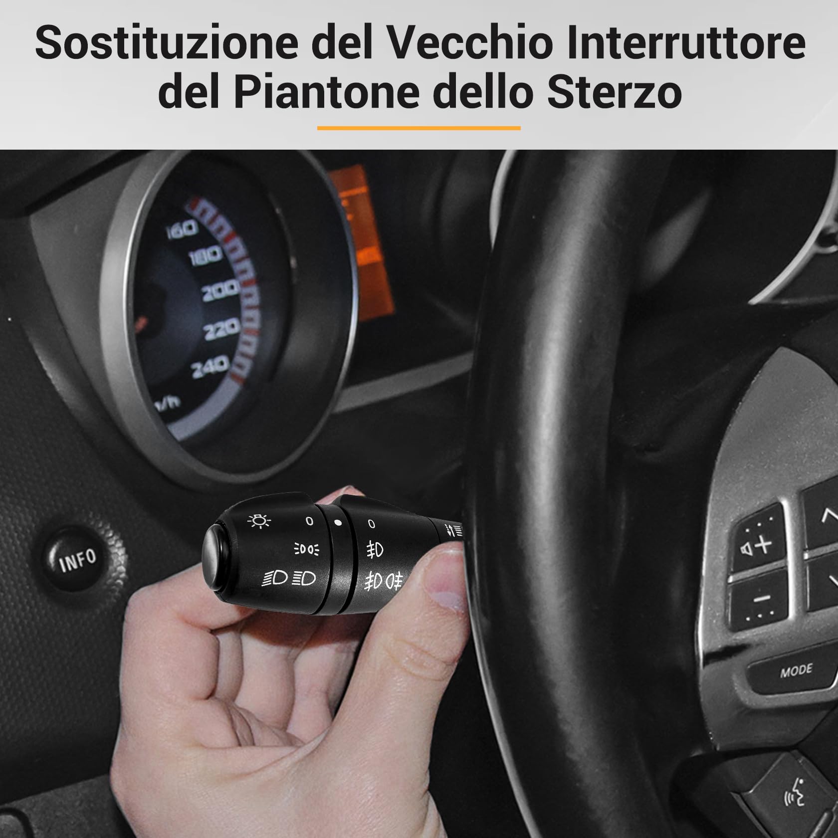 Interruttori Piantone Sterzo Auto, Comando Interruttore Fari per Sandero, Dokker, Duster, Lodgy, Logan, Stepway, Interruttore Controllo Faro 8201167988 681726046R 255405056R 255400337R