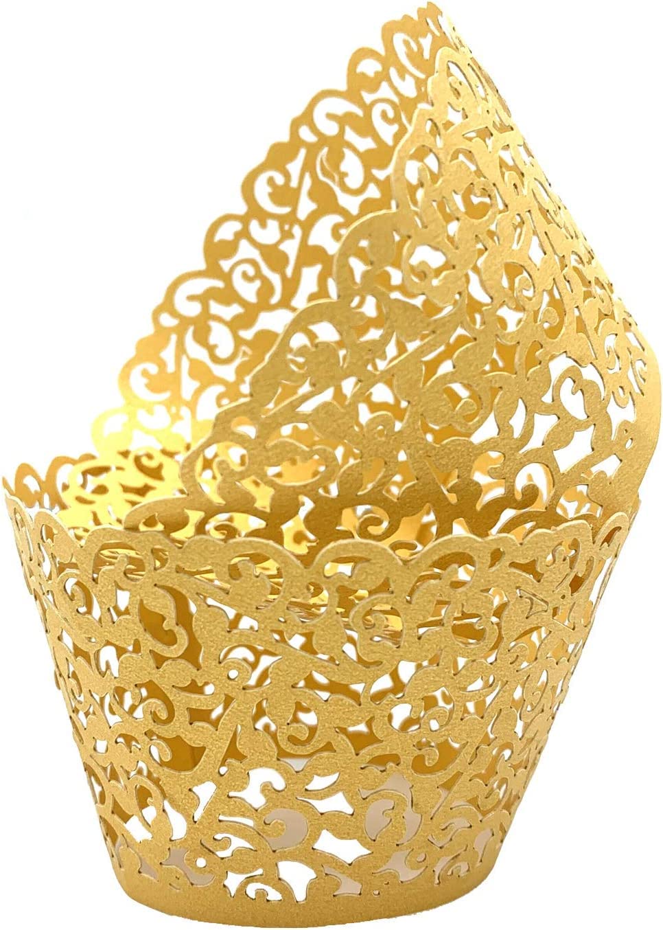Caissettes dentelle au laser et effet perlé pour décoration haut de gamme
