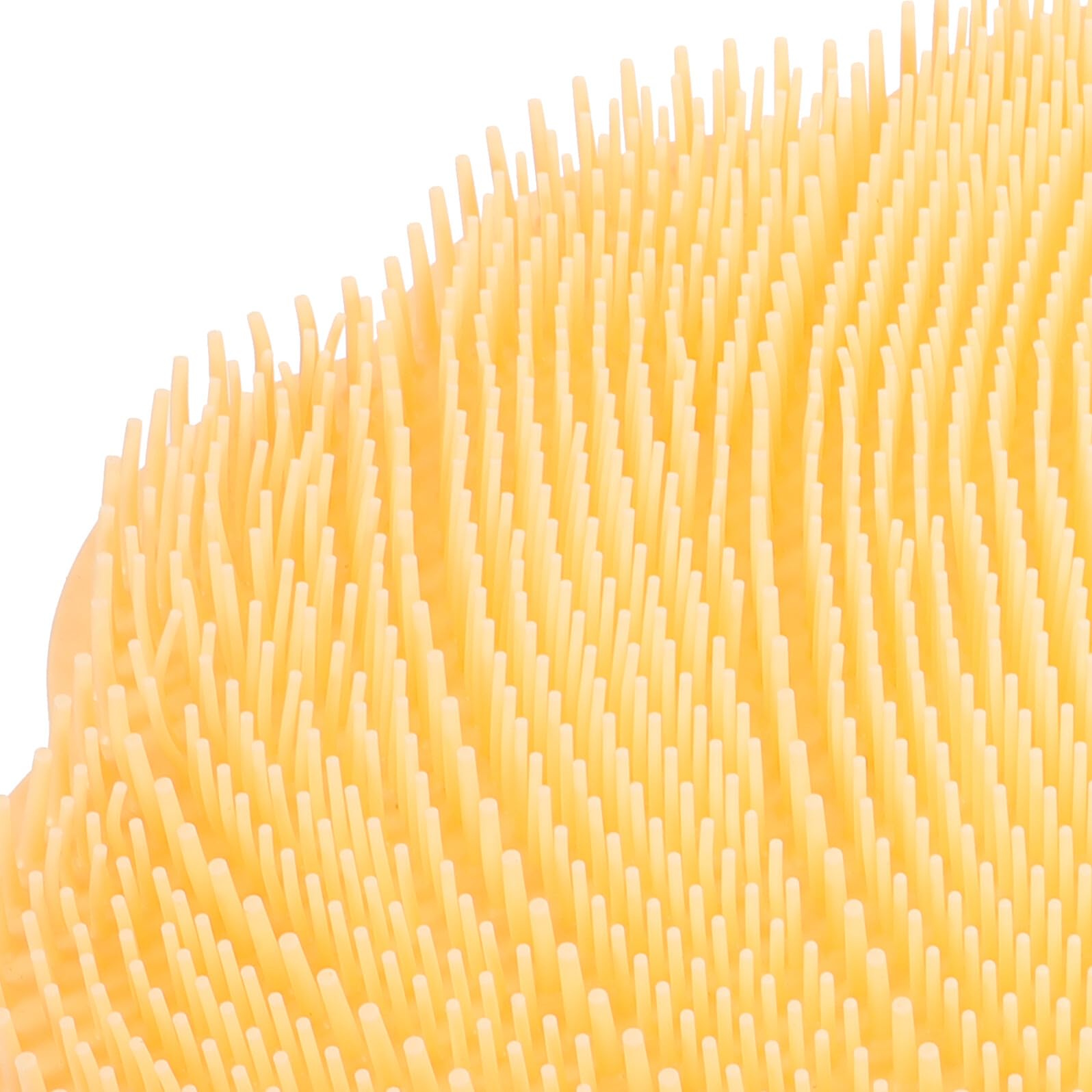 DECHOUS Silikon Fußmassagekissen und Rückenpeeling Matte Rutschfest Vielseitiger Fußschrubber für Dusche und Badewanne Gelb Wandmontierbar Hautschonend für Körperpflege