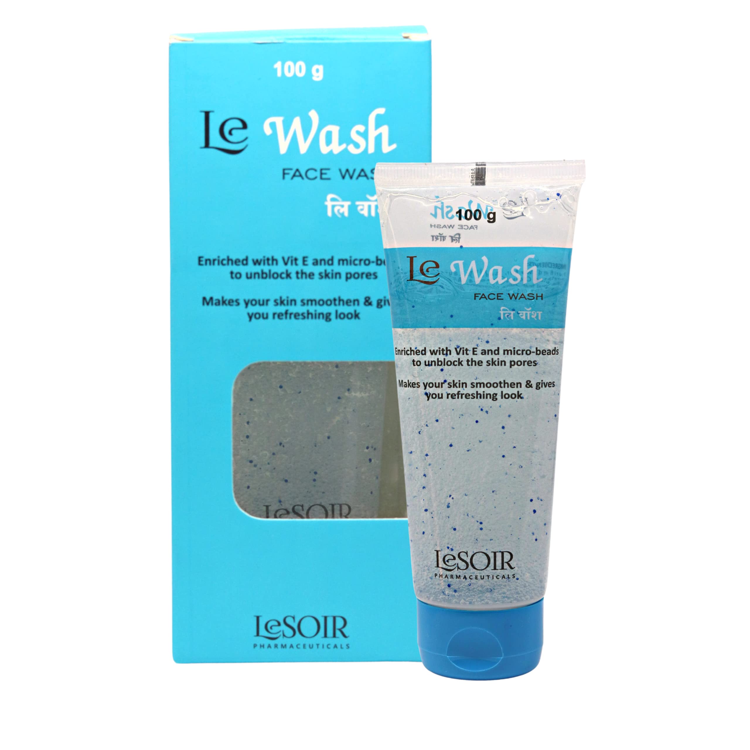 LESOIR Le Wash Face Wash For Glowing Skin, Deep Clean Pores, All Skin Types, 100 G