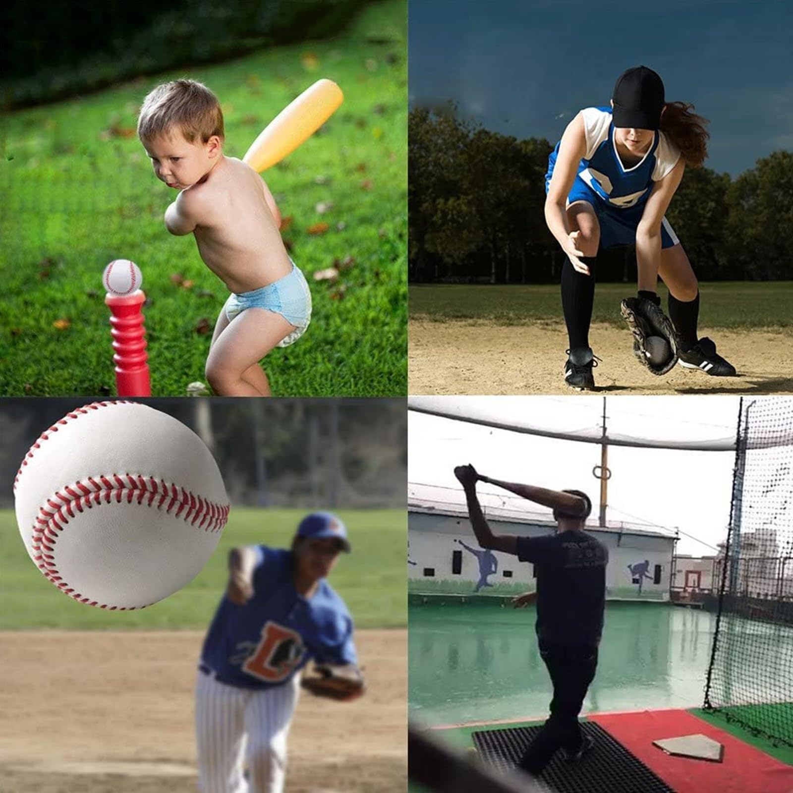 Pelotas de béisbol profesional cosidas a mano 9 pulgadas para adultos y jóvenes