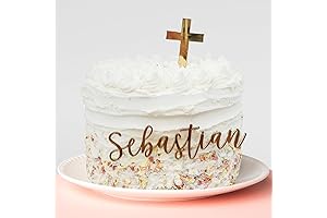 Baptism Christening Cake Name Plate | CHOOSE THE FONT AND COLOR!!