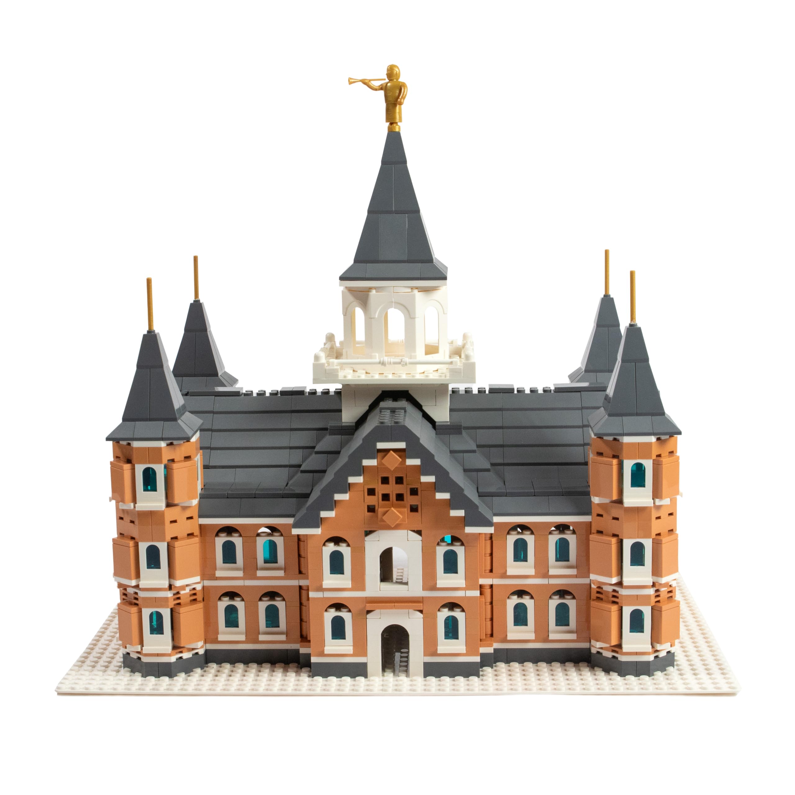 Photo 1 of Nativity Bricks Provo City Center Temple Building Set – 1570-Piece Advanced Model, Compatible with Standard Blocks, Ages 12+, Detailed Architecture