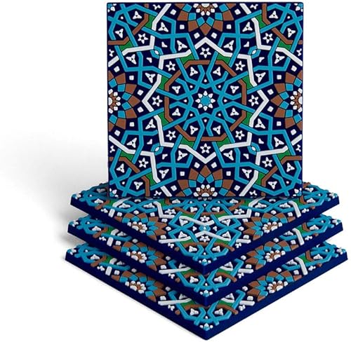 Portavasos para bebidas – Juego de 4 portavasos de silicona, protege contra marcas de agua o daños – Se adapta a todas las tazas, se ajusta a tamaño