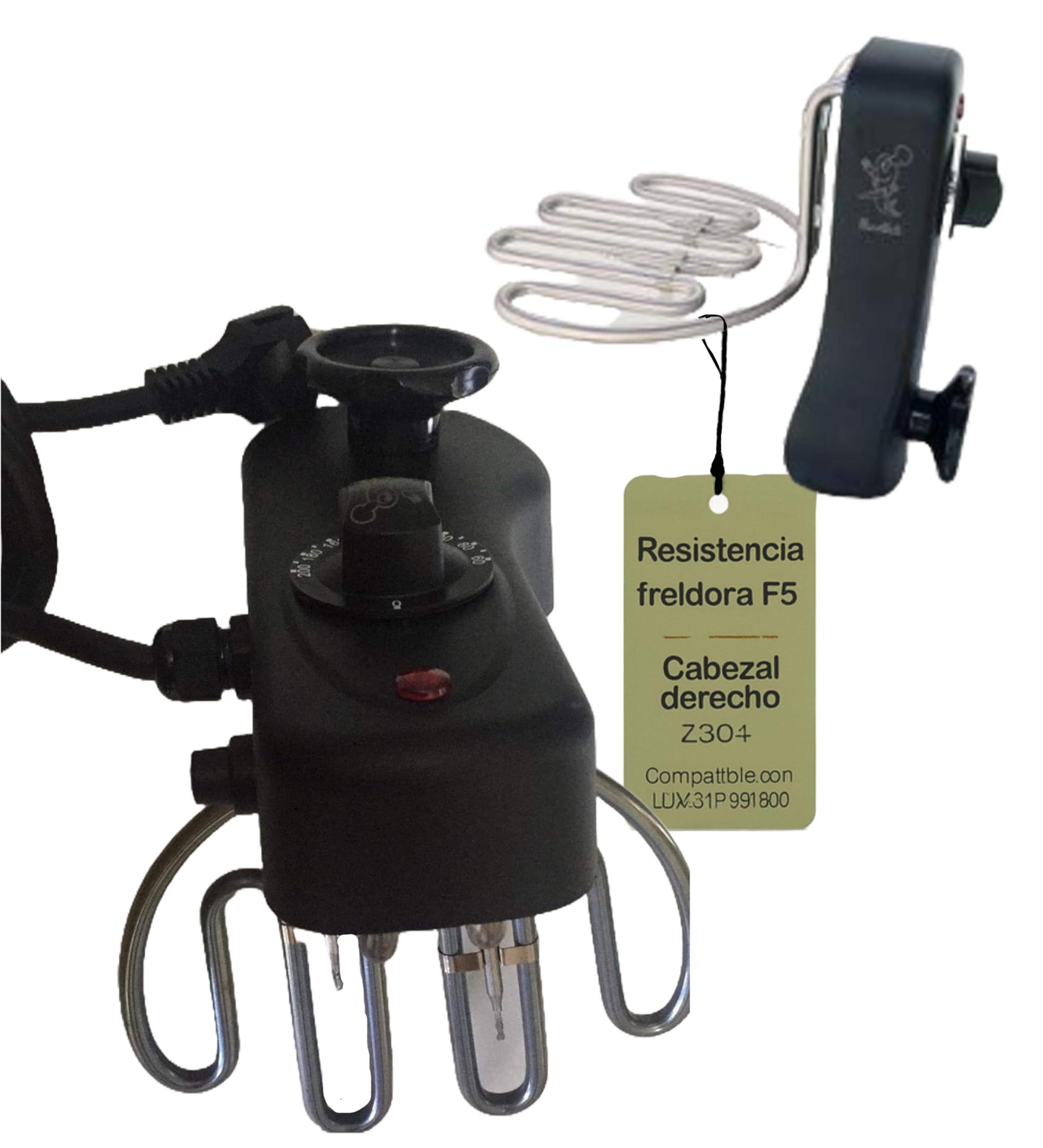 Resistencia Freidora Cabezal Derecho F5+ P 907002 Compatible con Movilfrit Profesional 230V 2000W Termostato 60 200 °C Hotelería Cocina Industrial Repuesto Técnico Rápido Seguro