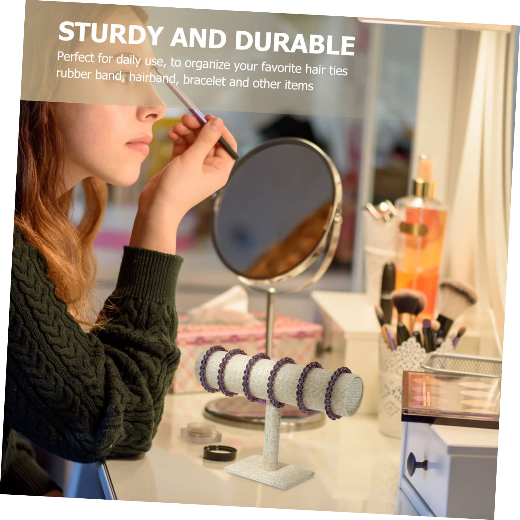 CATIEBYE Hairband Display Stand Shaped Single Hair Rope Organizer for Accessories for Boutique Bedroom Decor Keeps Hair Accessories Neat and Accessible