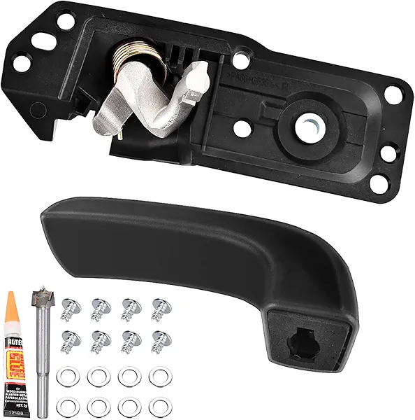 FAERSI Interior Door Handle Kit Front Left Driver Side for 2007-2014 Chevy Silverado Avalanche Suburban Tahoe Cadillac Escalade GMC Sierra Yukon #20833606