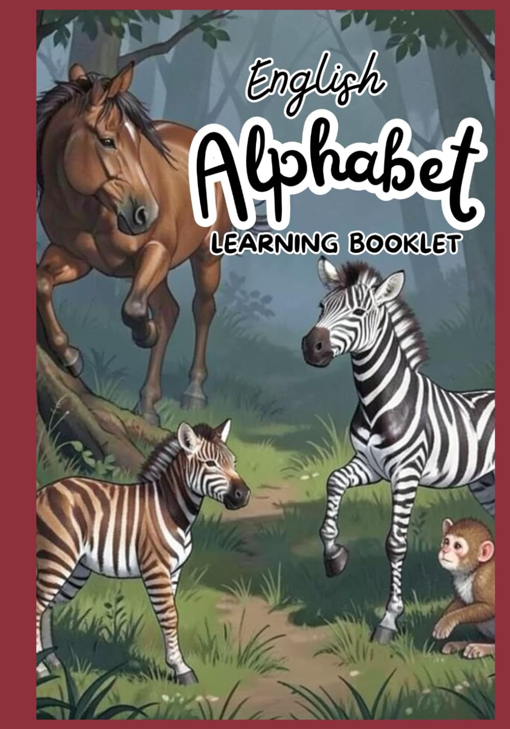 English Alphabet Animal book: Early Learning Booklet