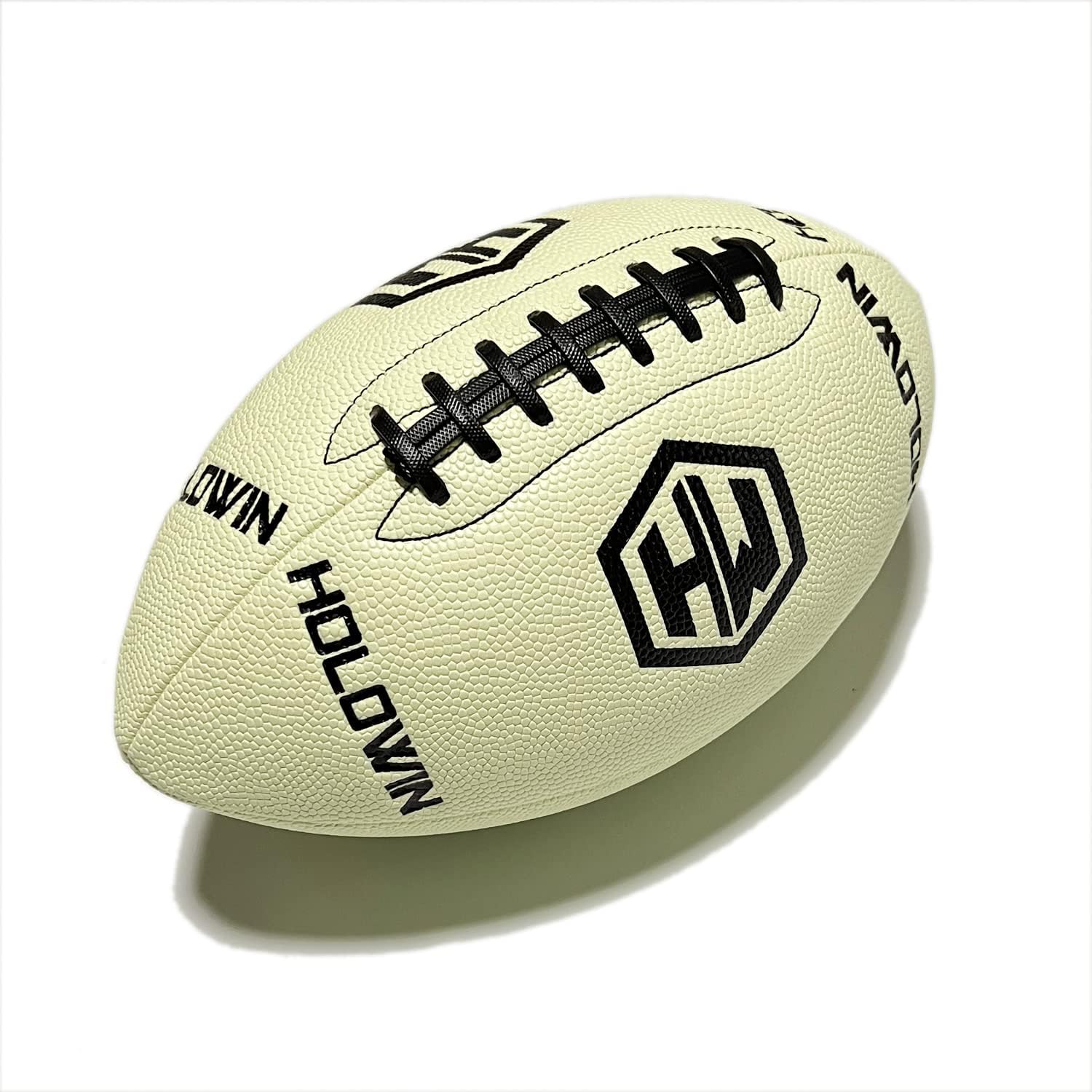 Holographic Luminous Light Up Reflective Football for Night Games & Training, Glowing in The Dark, Great American Football Toy Gifts for Boys, Kids, Men