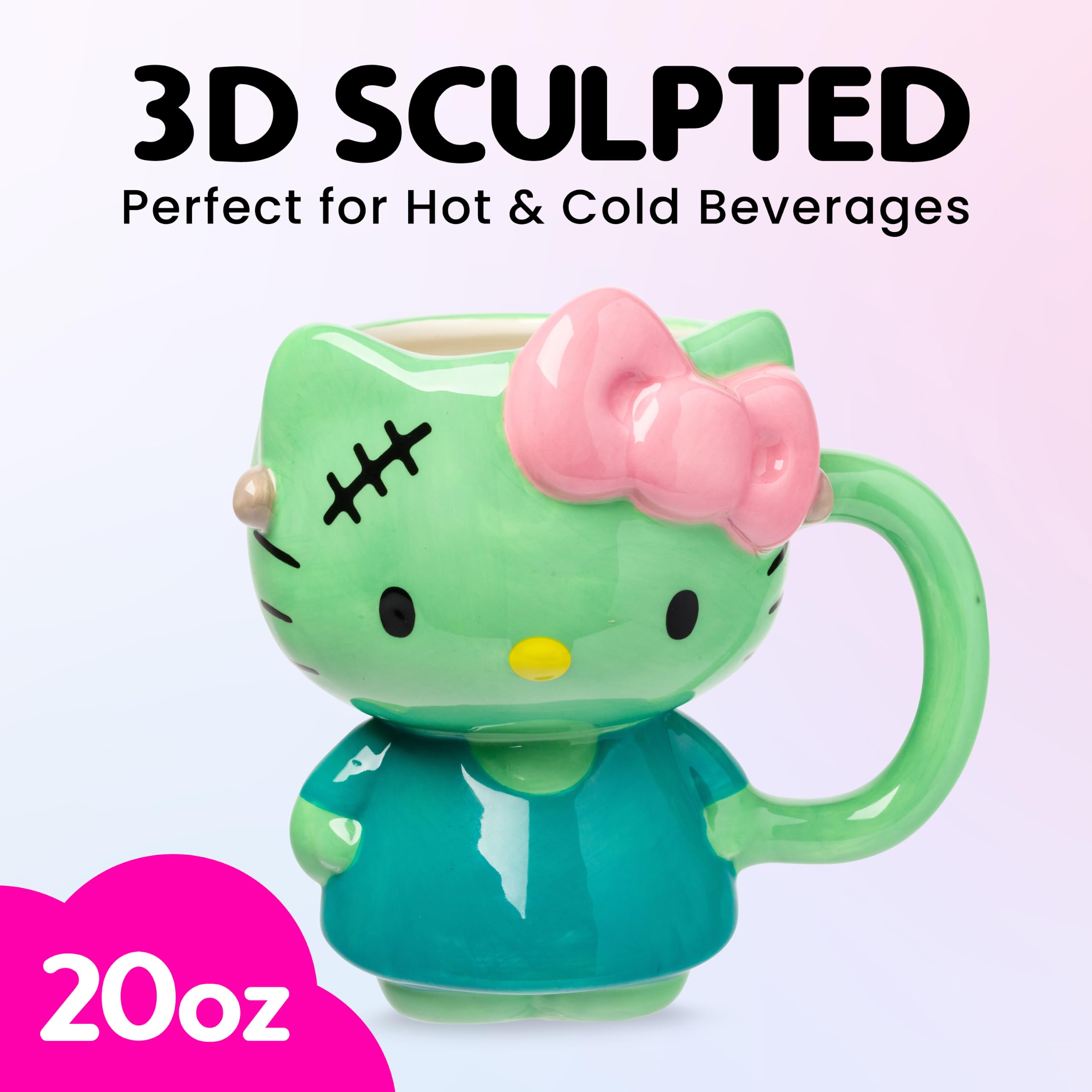 Amazon.com | Silver Buffalo Sanrio Hello Kitty Frankenstein Look
