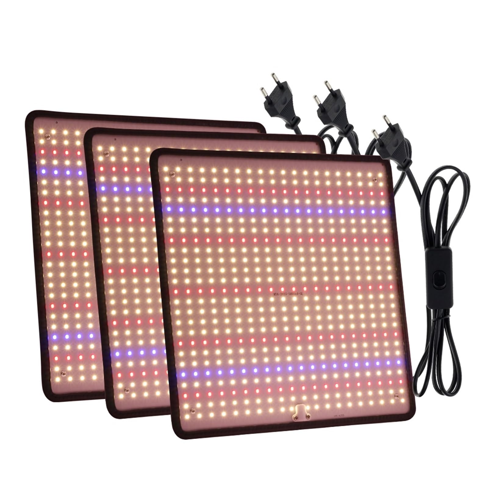 Lámpara de Cultivo, Lámpara LED de Espectro Completo for Cultivo de Plantas, CA 85-240 V, 40 W, for Cultivo en Interiores, luz de Crecimiento(3pcs)