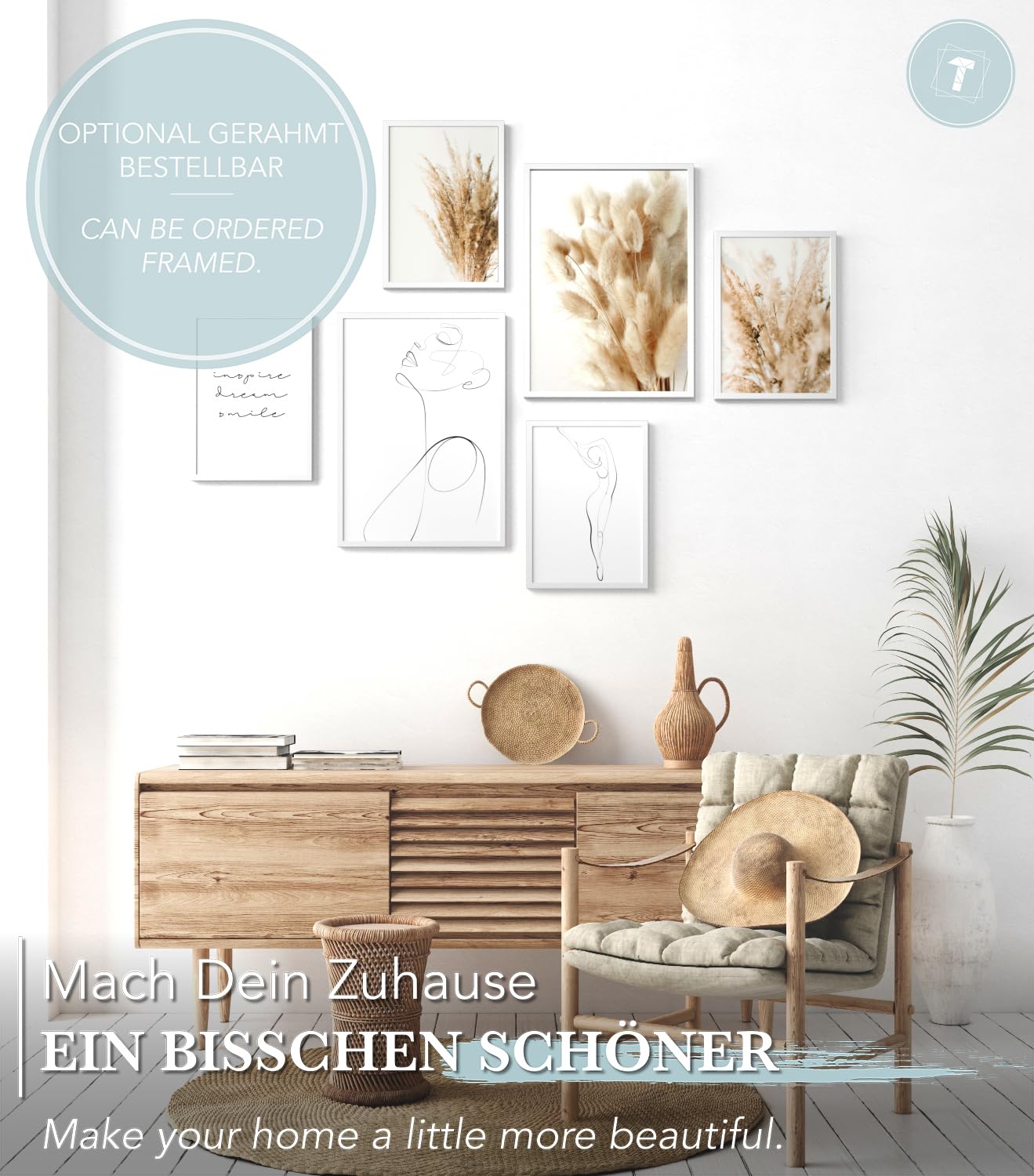 Cornici Quadri Papierschmiede® Mood Poster Set Stampe Da Parete « Wild