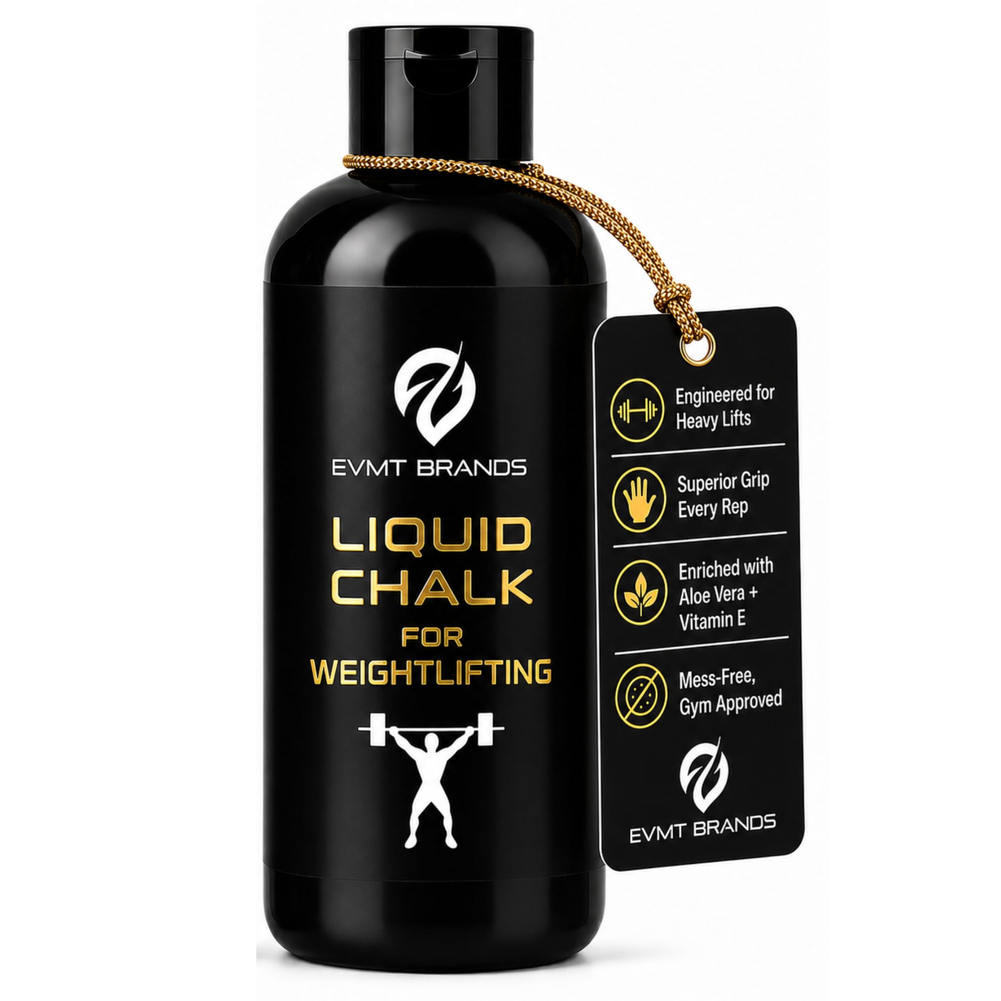 EVMT Brands Liquid Chalk. Flüssigkreide. Saubere Gym-Kreide Für Gewichtheben, Gymnastik, Klettern, Tanzen Und Gewichtheben. Schweißresistent Und Langlebig Für Einen Stärkeren Griff