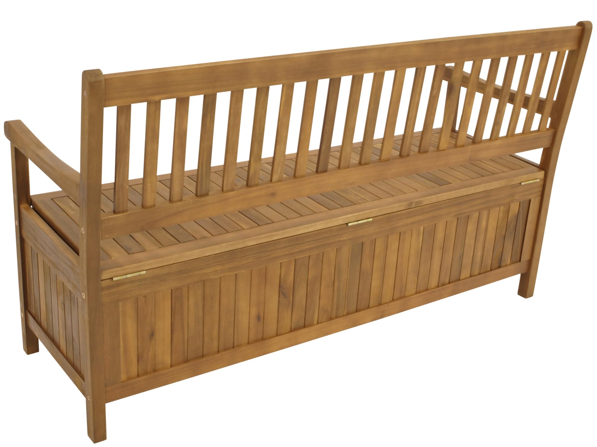 DEGAMO Gartenbank Truhenbank Benita 3-sitzer 150cm, Akazienholz braun geölt, Outdoor