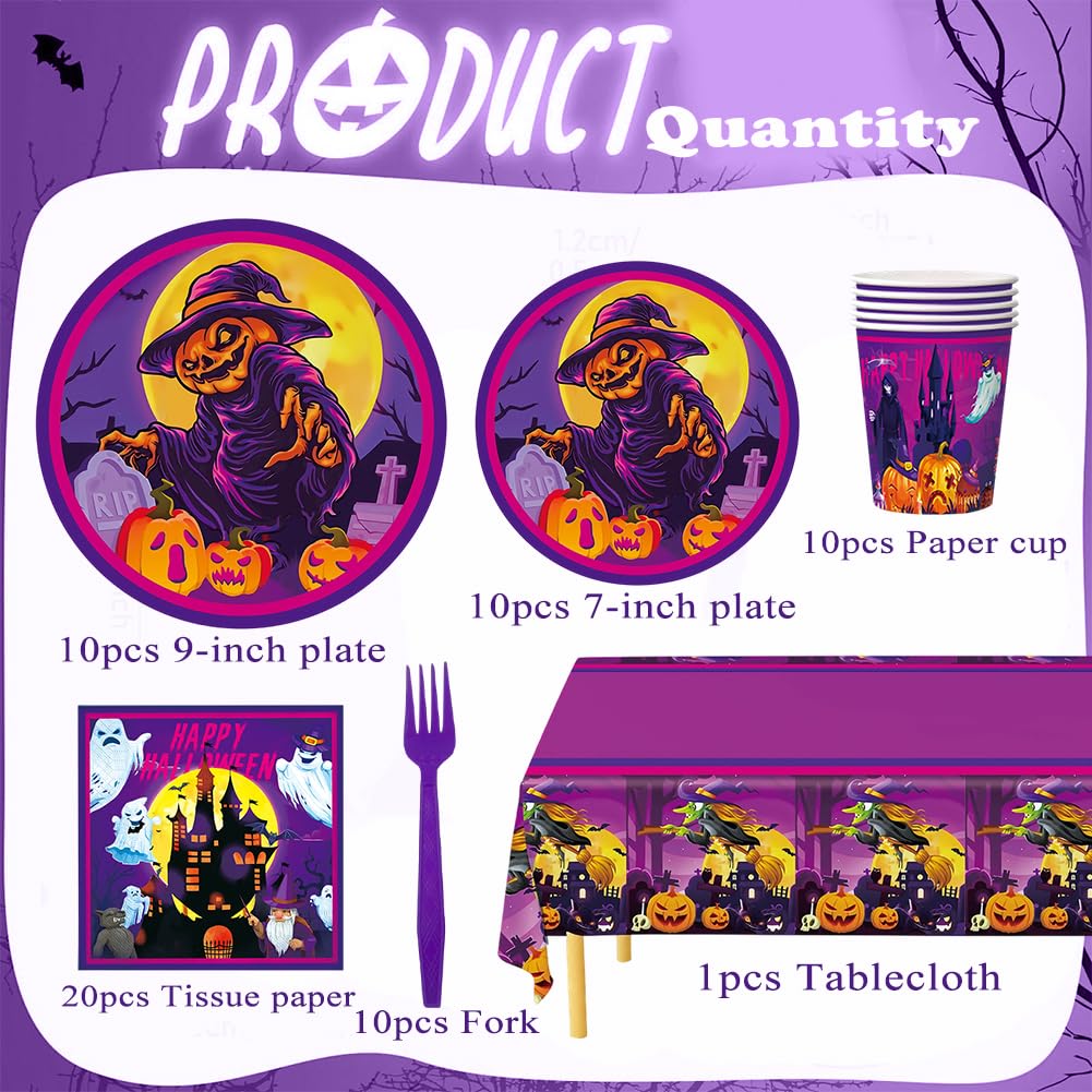 Halloween Party Tableware, Halloween Themed Tableware set - Image 2