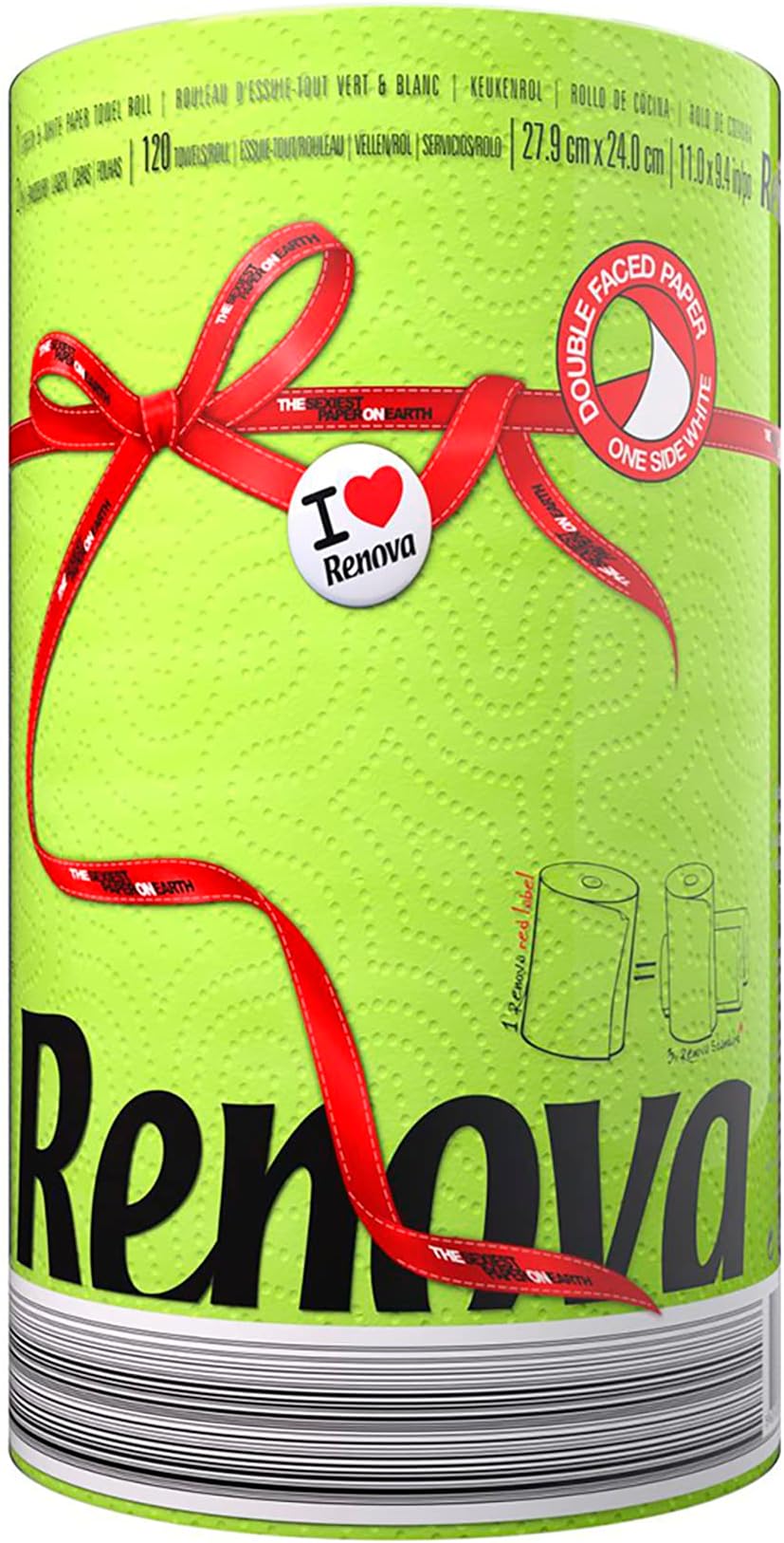 Renova Green Kitchen Roll Paper Towel - 1 Roll