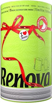 Renova Green Paper Towel Jumbo Roll 2 Ply 120 Highly Absorbent Sheets
