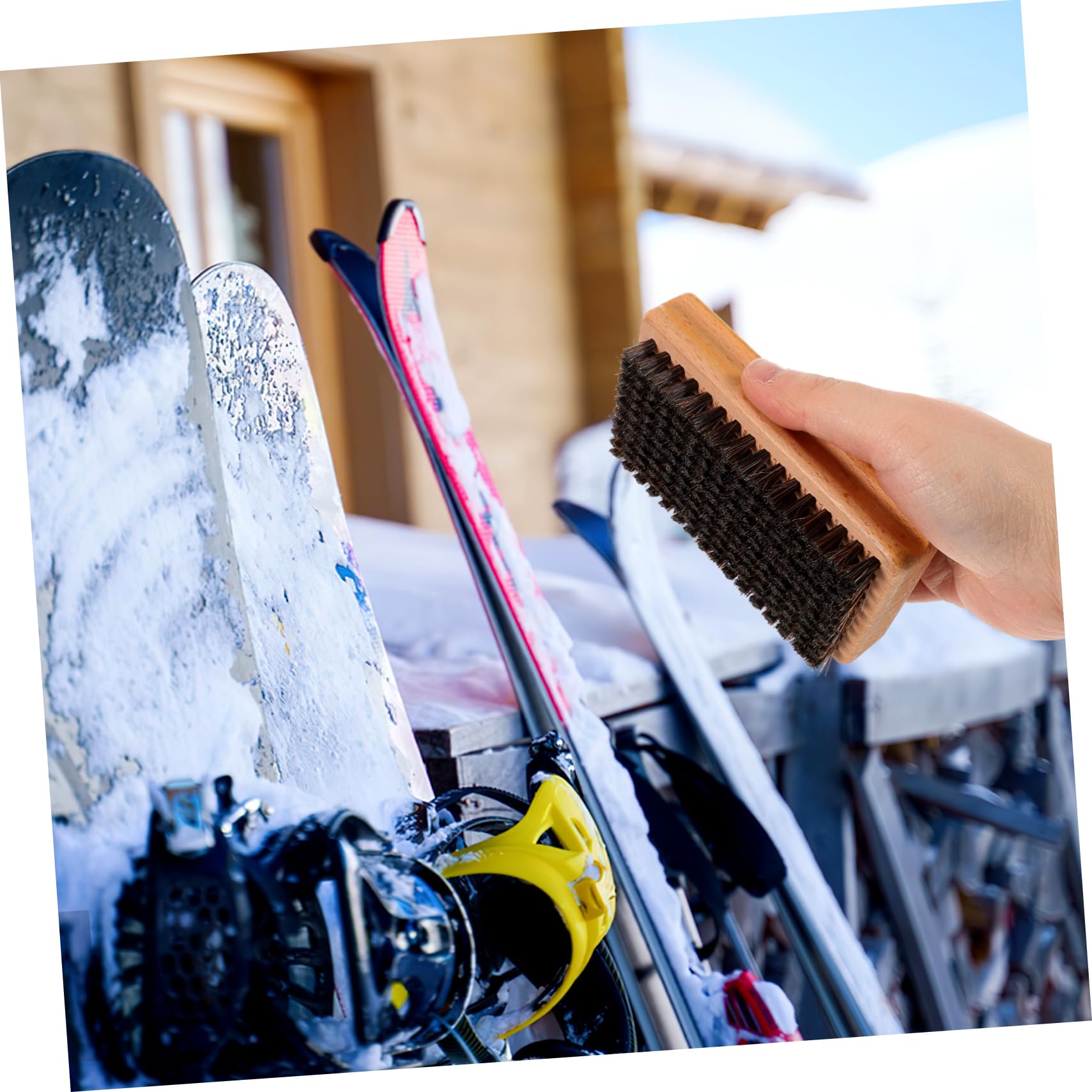 POPETPOP 3pezzi Kit Spazzola per Sci e Snowboard Spazzola per Lucidatura Sci