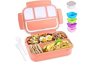 Bento Box Adult Lunch Box, Lunch Containers for Kids Girls Boys with Utensils
