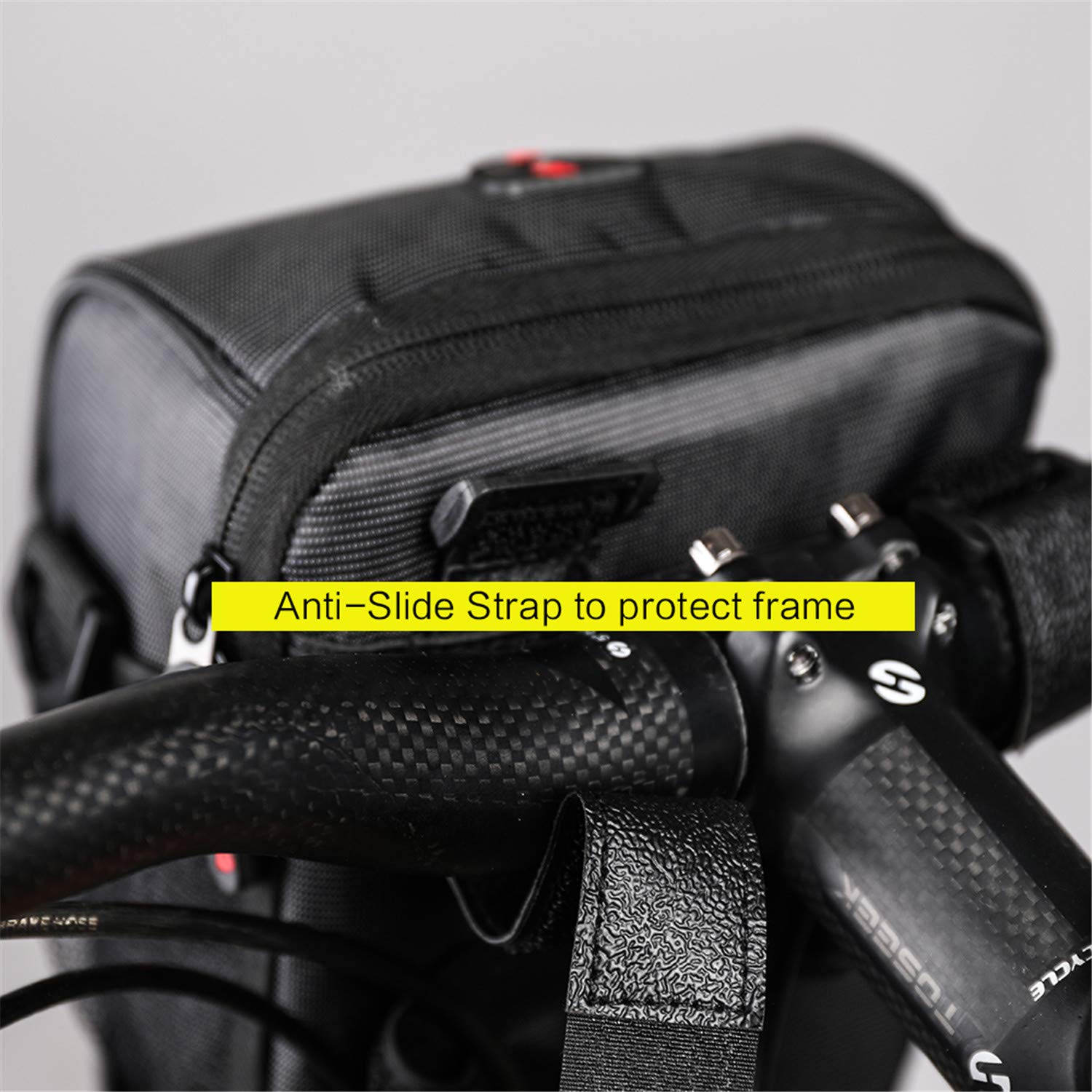 Rhinowalk Vélo Guidon Sac Vélo Panier Avant Guidon Sac De Vélo Montagne Route Vélo Banlieusard Professionnel Accessoires-Noir